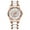 White, variant on Women Watches Fashion Rose Gold Steel Quartz Watch Waterproof Luminous Week Date Swiss Brand Ladies Wristwatch Bracelet