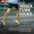 thumbnail image 2 of Diamond Star Men’s Tube Socks – Premium Cushioned Cotton Over the Calf Athletic Knee High Socks (Khaki - 6 Pairs 31 inches Big & Tall Over The Calf Socks fit size 13-16), 2 of 6