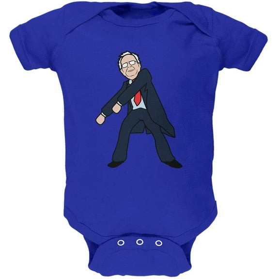 Election 2020 Bernie Sanders Flossing Dance Soft Baby One Piece Royal 3-6 M
