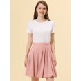 thumbnail image 5 of INSPIRE CHIC Falda Con Tirantes Para Mujer Falda Acampanada Con Cintura Elástica Y Burbuja Rosa L, 5 of 5