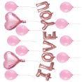 thumbnail image 2 of Bewildely Globo con letras de amor, confesión del Día de San Valentín, globo con corazón de amor, monograma de película de aluminio, decoración para Kits de decoración para fiestas Rosado Bewildely HA8818-03B, 2 of 6