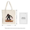 thumbnail image 3 of Menacing Tote Bag - Bold claws and fierce design with ' 24HRETMIAT ' text Perfect for shopping travel and parties, 3 of 4