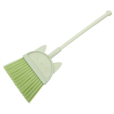 unbranded Small Kid Broom Cartoon Cat Cleaning Sweeping Broom Lovely Broom for Home