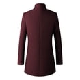 thumbnail image 3 of Fgnfyis Mens Jacket Winter Autumn Winter Casual Fashion Wool Blend Mid Length Coat Trench Coat Classic Mens Winter Coat A M, 3 of 3