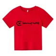 thumbnail image 4 of Camiseta de algodón de verano para niños y niñas, de manga corta, de 3 a 14 años, informal, estampada, 4 of 4
