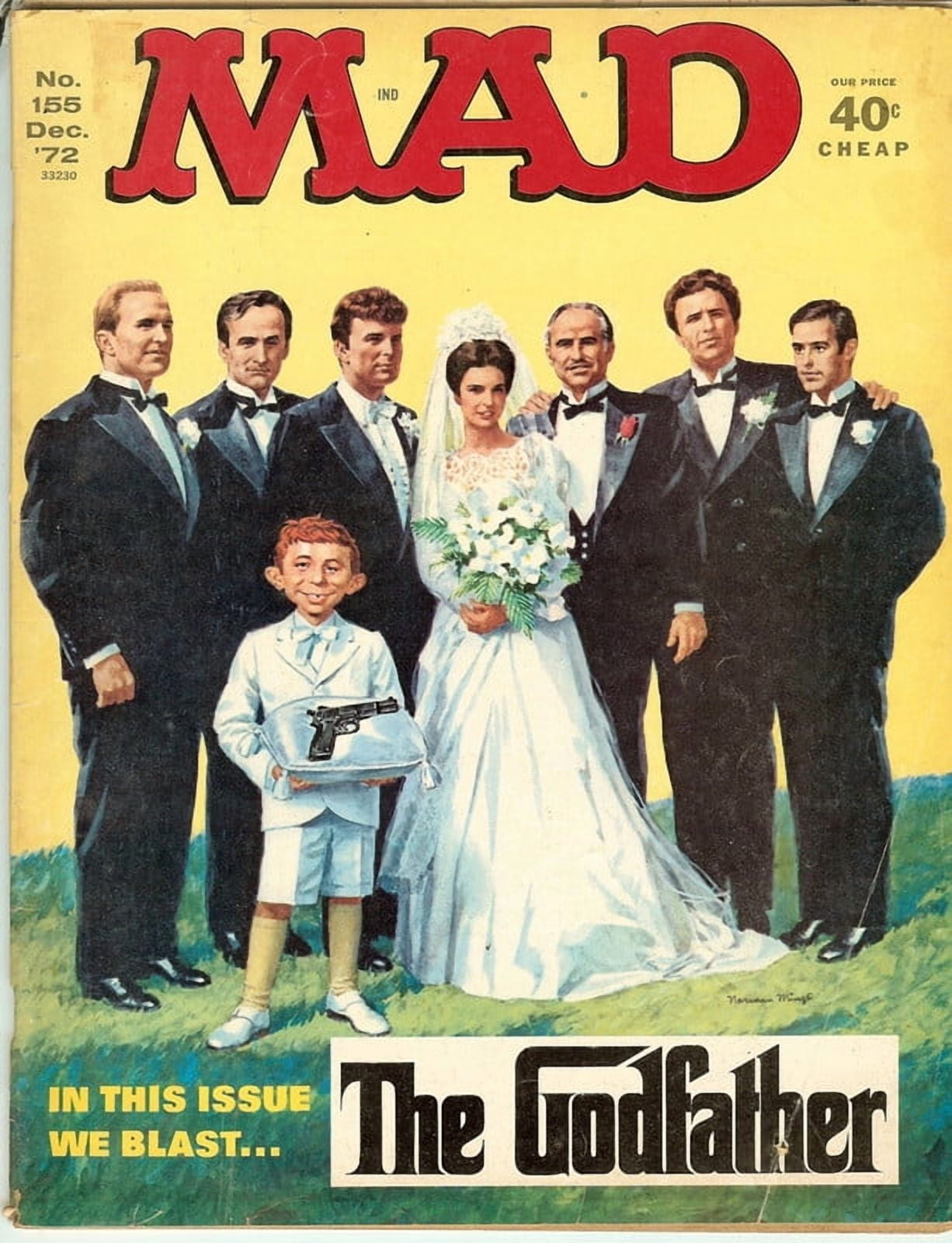MAD Magazine Vintage Collectible #155 Dec 1972