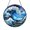 Acrylic 3.5 Inch, variant on Sea Wave Inspired Stained Glass Suncatcher – Window Decor Art