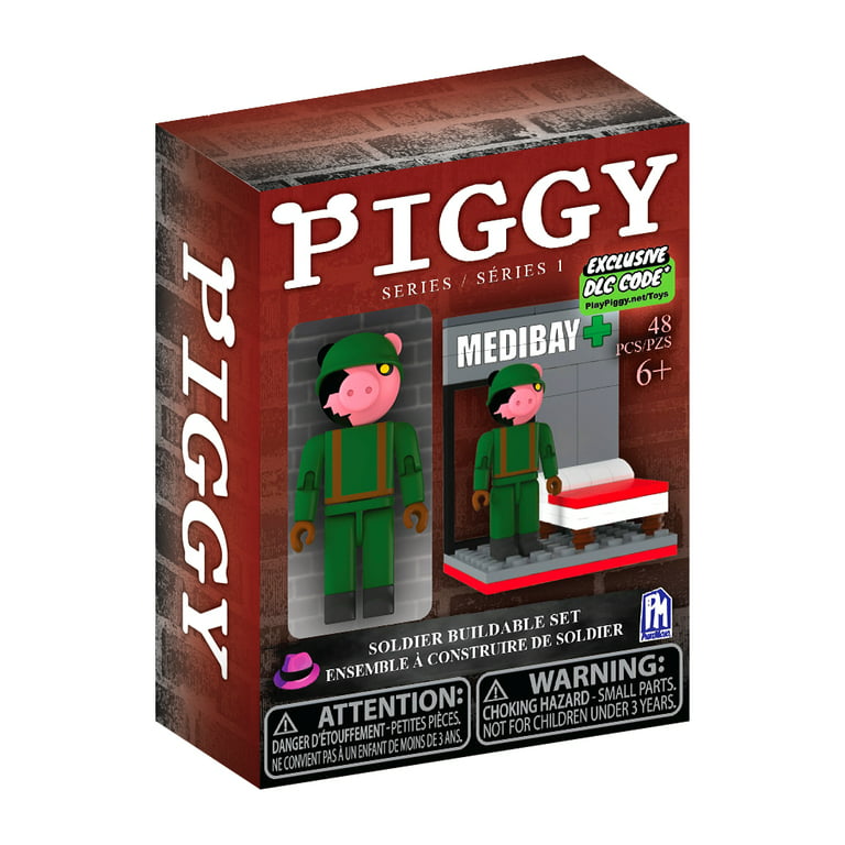 PIGGY - Solider Figure Buildable Set - Soldier Building Brick Set Series 1  - Includes DLC