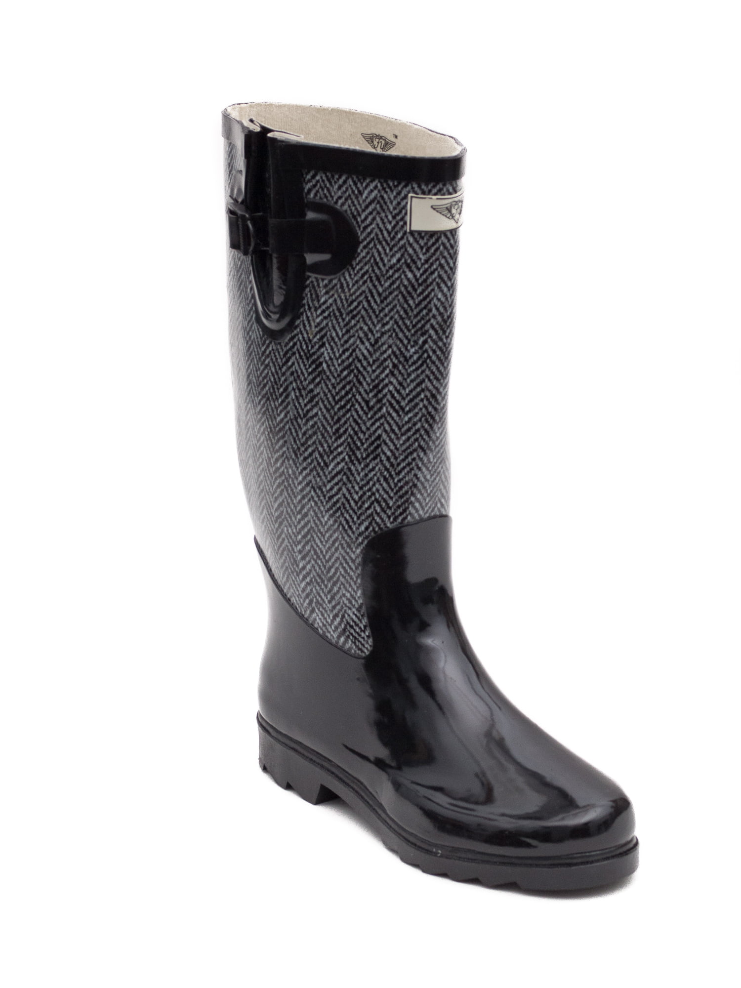 Women Rubber Rain Boots with Cotton 