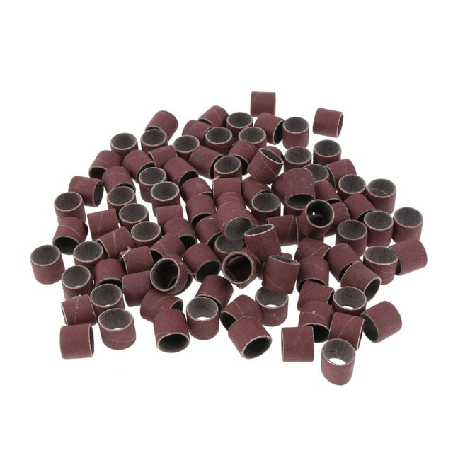 100 piezas de 15 mm de diámetro. Mangas de bandas de tambores de lijado para herramientas rotativas - Seleccione grano 240 # kusrkot Mangas de bandas de lijado