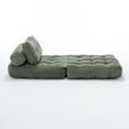 thumbnail image 6 of Folding Sofa Bed, Convertible Sleeper Chair with Pillow Foldable Mattress with Back Support, Portable Fold Out Chair Bed Comfy Floor Sofa Lounge for Living Room Bedroom, Single (Green), 6 of 11