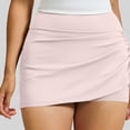 thumbnail image 7 of Generic Women's Casual Tennis Sports Gym Running Skorts High Waisted Drawstring Ruched Bodycon Mini Skirt Athletic Skorts, 7 of 7