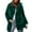 01 Army Green, variant on Women's Faux Fur Coat Fluffy Faux Fur Jacket Long Sleeve Lapel Furry Winter Jackets Shaggy Short Coat