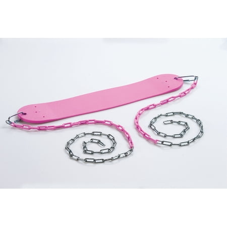 Creative Cedar Designs Pink Standard Swing Seat with Chains for Swingset