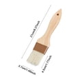 thumbnail image 2 of 3 Sizes Natural Bristle Basting Brush with Wooden Handle,Dishwasher Safe,Heat-resistant & Safe Basting Brush ,for Cooking, BBQ, Baking,for Egg Wash, Butter,Marinade, Sauce,B, 2 of 8