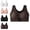 Leopard Print, variant on GIHAVUR Posture Corrector for Women Front Closure Crossback Wireless Bra Seamless Full Coverage Push Up Bralettes