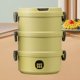 thumbnail image 4 of Fiambrera apta para microondas | Recipiente versátil de plástico para bento con separador de alimentos | Caja compacta portátil de preparación de comidas para viajes de picnic en la oficina, 4 of 6