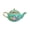 Lake blue, variant on Traditional Chinese Enamel Alloy Teapot Jewelry Container Trinket Storage Box