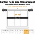 thumbnail image 4 of 2 Pack Silver Curtain Rods for Windows 66 to 120 Inch, 1 Inch Adjustable Heavy Duty Easy Install Curtain Rods Set for Outdoor, Patio, Farmhouse, Bedroom, Living Room (Silver,30"-120",2 Pack), 4 of 6