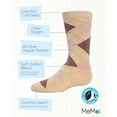 thumbnail image 3 of MeMoi  Classic Argyle Mercerized Cotton Blend Crew Socks - Boys - Male, 8, Tan, 3 of 7