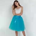 thumbnail image 6 of WERYOUNG Women's Skirts Carnival Solid Color High Waist Layered Midi Length Tutu Skirt Holiday Vacation Comfortable Cozy Skirt, 6 of 6