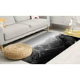 thumbnail image 2 of View Rugs, Personalized Rug, Everest Rugs, Kitchen Rugs, Everest Base Camp Rugs, Nursery Rug, Himalaya Rug, Pattern Rug, Black and White Rug, 2.6'x6.5' - 80x200 cm, 2 of 8
