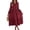 Red, variant on Spring Dresses for Women 2026 Trendy Long Sleeve Button Down Collared Ruffle Hem A Line Flowy Long Dress