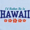 thumbnail image 2 of CafePress - I'd Rather Be In Hawaii Infant Bodysuit - Baby Light Bodysuit, Size Newborn - 24 Months, 2 of 4
