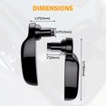 thumbnail image 2 of Pbymt Elevadores De Tapa De Aluminio Negro Para Alforjas, Kit De Pestillo Para Alforjas, Palanca Para Harley Touring Road King Street Glide Electra Glide Ultra Limited 2014-2024, 2 of 5