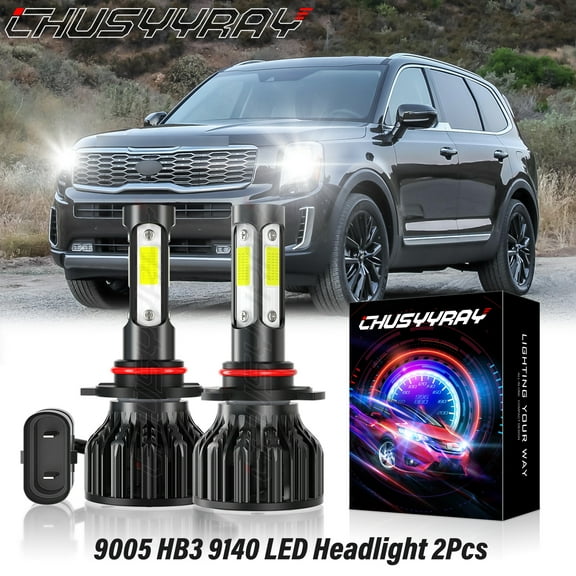 For 2020 2021 Kia Telluride Front LED Headlight Bulbs High/Low Beam 6000K White 2 Pack