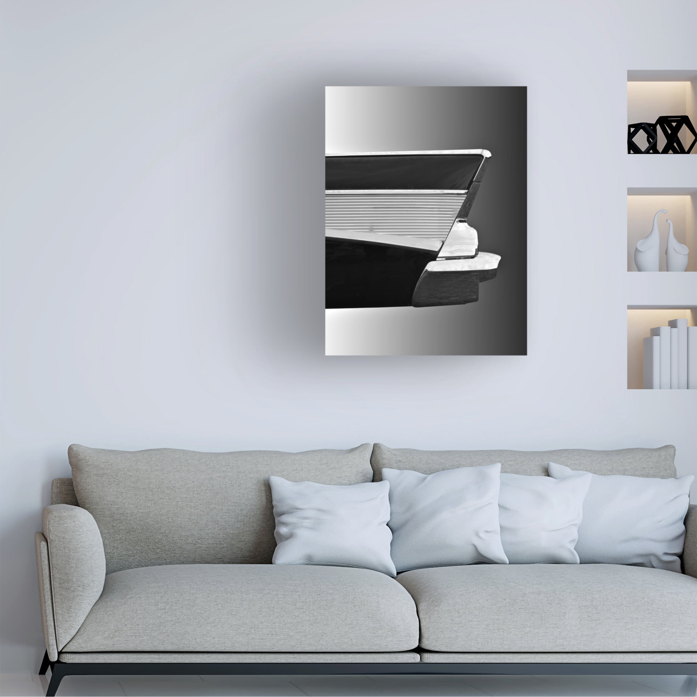 Canvas Wall Art - Beate Gube 'Us Classic Car 1957 Bel Air' Wall Art for Living Room, Bedroom, or Office DÃ©cor by Trademark Fine Art - 35 x 47 Inches