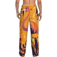 thumbnail image 6 of Mens Pajama Pants, Vibrant Flamingo Illustration Soft Sleep & Lounge Pants for Men, Cuteness Casual PJ Bottoms Pants with Pockets, 6 of 7