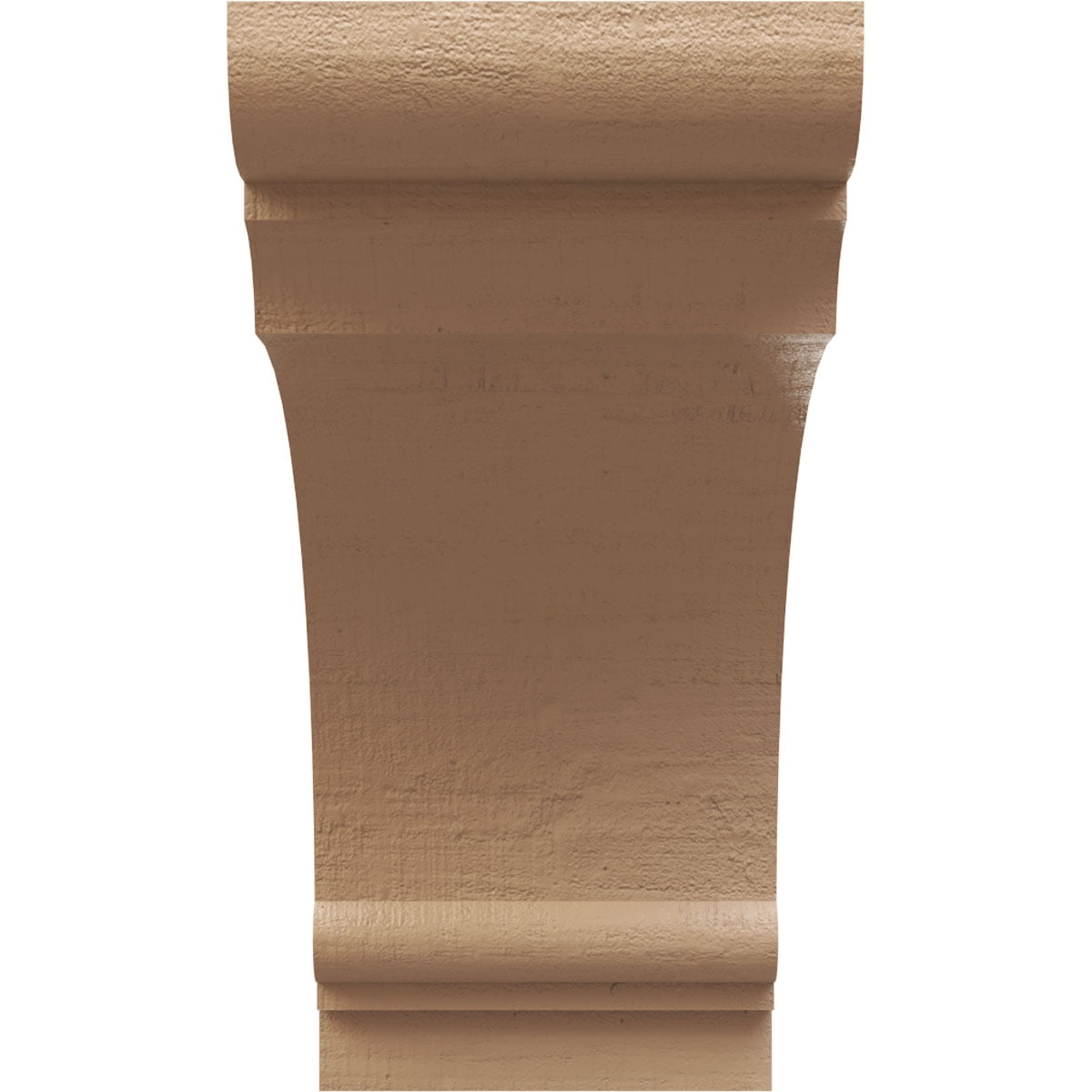 10"W x 20"D x 20"H Classic Hughes Rough Cedar Woodgrain TimberThane Corbel, Primed Tan