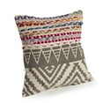 thumbnail image 3 of LR Home Nomad 18" x 18" Rainbow Chevron Cotton Blend Adult Decorative Throw Pillow Cover, 3 of 6