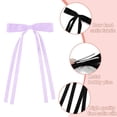 thumbnail image 5 of 2 Pcs Pinces à Cheveux pour Femmes Ruban à Franges Nœud Pinces à Cheveux avec Longue Queue Pinces à Cheveux Solides Accessoires pour Cheveux Longs Barrettes avec Nœud, 5 of 5