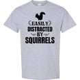 thumbnail image 3 of Inktastic Easily Distracted by Squirrels T-Shirt, 3 of 5