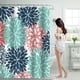 thumbnail image 1 of Cortina de ducha myvepuop de 70 x 70 pulgadas con 12 ganchos de plástico, impermeable, para baño, resistente, lavable a máquina, secado rápido, color azul cielo, talla única, 1 of 8