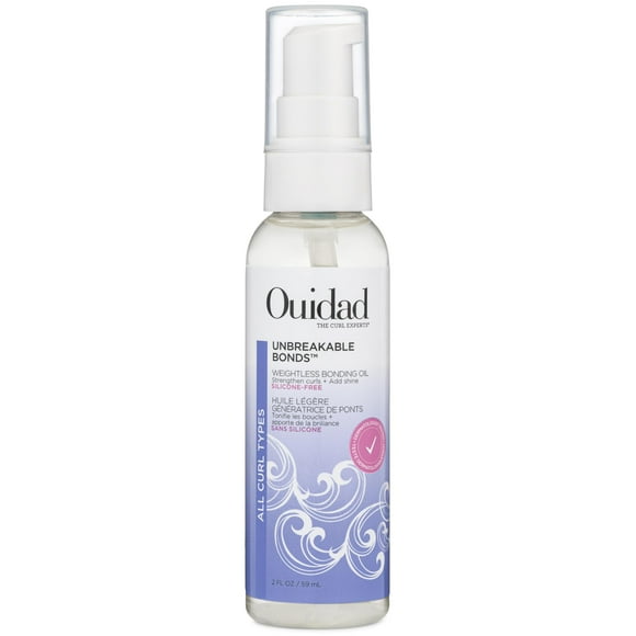 Ouidad Unbreakable Bonds Weightless Bonding Oil, 2 fl oz, Hydrates, Strengthens, Hair Oil for Curly Hair Infused with Squalane & Vitamin C, Sulfates, Parabens & Cruelty-