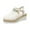 Beige, variant on asdoklhq Wedges for Women Women Sandals Vintage Wedge Buckle Strap Straw Thick Bottom Flats Female Shoes Pink 38