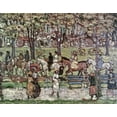 thumbnail image 2 of Prendergast, Maurice Brazil 18x15 Black Ornate Wood Framed with Double Matting Museum Art Print Titled - Central Park In 1903, 2 of 4
