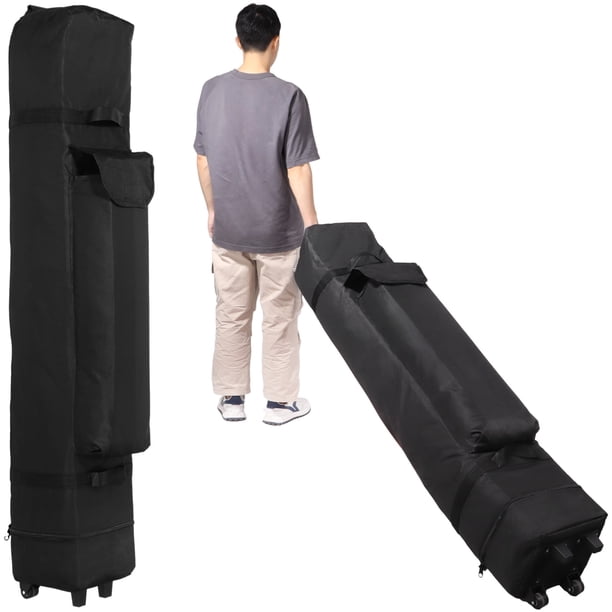 Bolsa universal con ruedas para toldo, bolsa impermeable para tienda de campaña con 3 asas, bolsa de transporte con toldo de tela Oxford 800D, bolsa de almacenamiento, accesorios para toldo, 9,4 × 9,4