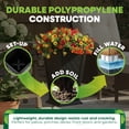 thumbnail image 3 of FCMP Outdoor Modemmo Self-Watering Planter, Casablanca Pattern, Black, Set of 2, 3 of 9