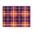 thumbnail image 3 of DouZhe Retro Scottish Red Plaid Pattern Area Rugs Non-Slip Machine Washable Floor Mat, Style Carpet Doormat, 63x48 inches, 3 of 6
