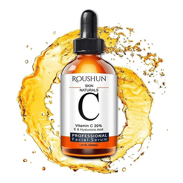 Serum Vitamina C Roushun. Serum Facial Antiarrugas Hidratante con Vitamina C. Aclara, Revitaliza, Restablece y Tonifica la Piel ROUSHUN Roushun