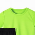 thumbnail image 5 of Baby Boy Clothing Sets Breathable Sports Outfit Crew Neck Tee Tops and Elastic Waist Shorts Set 2 Piece, 5 of 5
