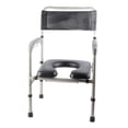 thumbnail image 4 of Aluminum Alloy Commode Chair With Removable Bucket Waterproof Backrest Lightweight And Durable Height For Adults Elderly And Handicapped, 4 of 8