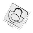 thumbnail image 2 of CRAFTHROU 1Pack Stainless Steel Slam Latches for Deck Hatch Door Locking Function Square Design, 2 of 8