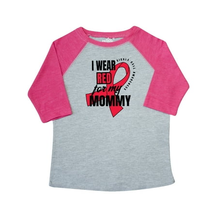 

Inktastic Sickle Cell Awareness I Wear Red For My Mommy Gift Toddler Boy or Toddler Girl T-Shirt