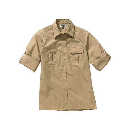 Cottage Tab Top - Ed Garments Women's Performance Poplin Shirt, TAN, XX-Large