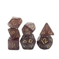 thumbnail image 4 of 7Pcs/Set 10mm Mini Tabletop Board Game Dice Plastic Green White Black Purple Blue Yellow Multi Sided Dnd Dice Polyhedral Dice, 4 of 5